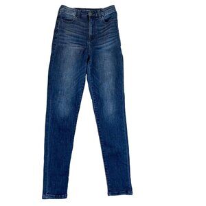 American Eagle Woman's Jegging Size 6 Regular Curvy Highest Rise Dark Blue Stret